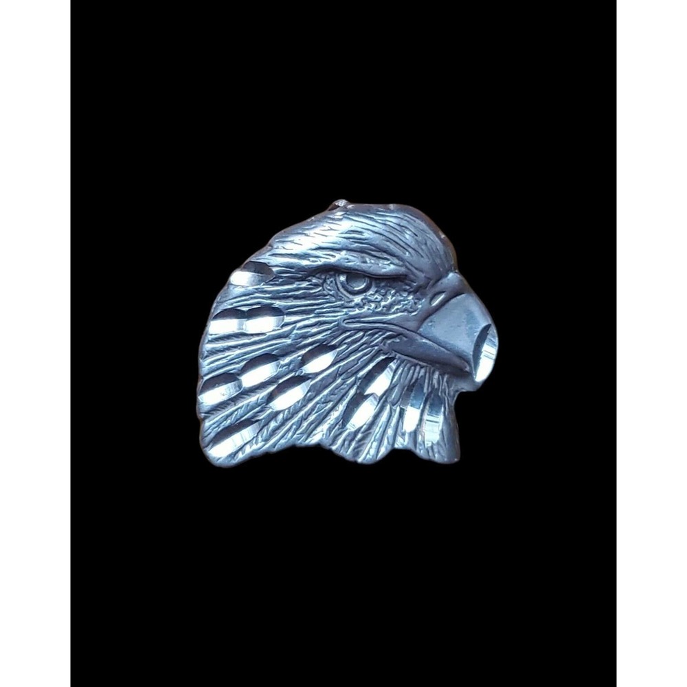 Vintage Sterling Silver Native Tribal Southwest American EAGLE Bird 7/8" Pendant